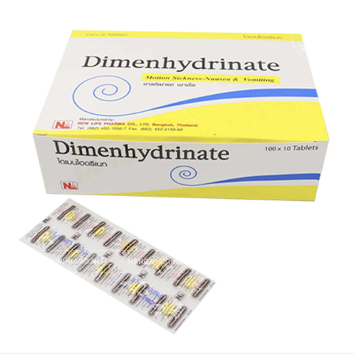 Dimenhydrinate thuốc chống say xe Thái Lan (H/1000v)