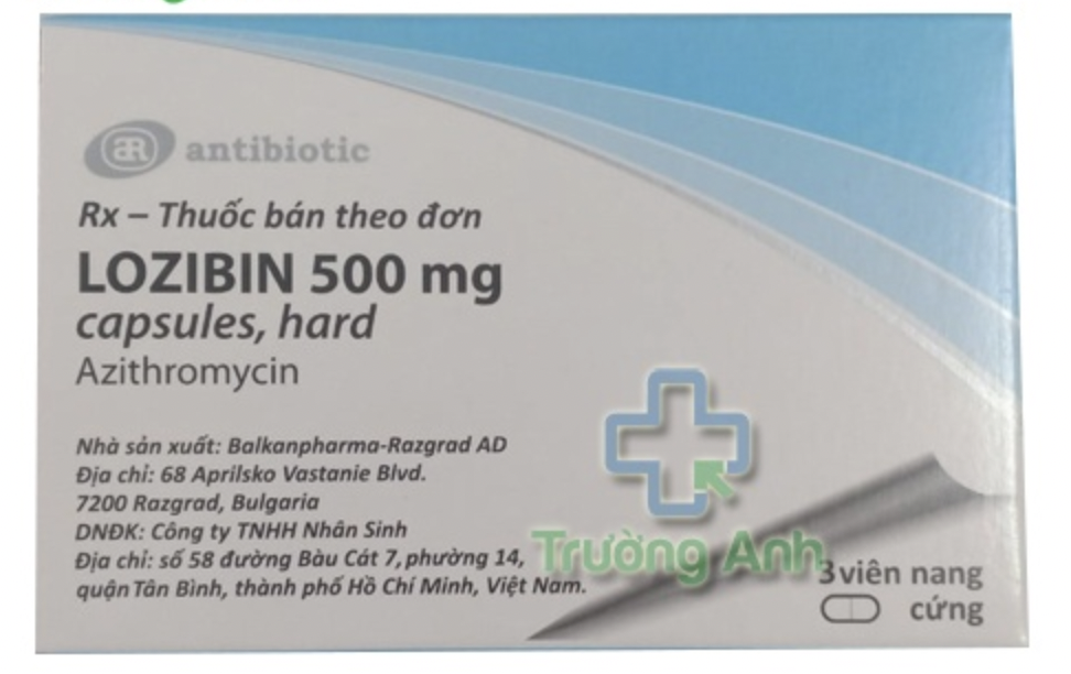 Lozibin Azithromycin 500mg Bulgaria (H/3v) date 09/2025