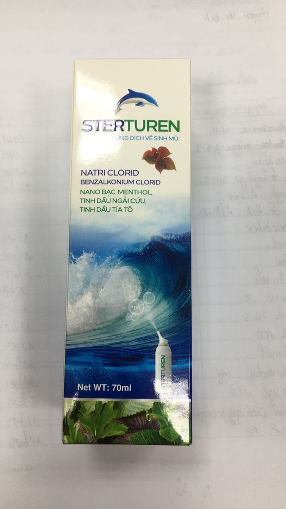 Sterturen xanh xịt vệ sinh mũi Shabigroup (Lọ/70ml)