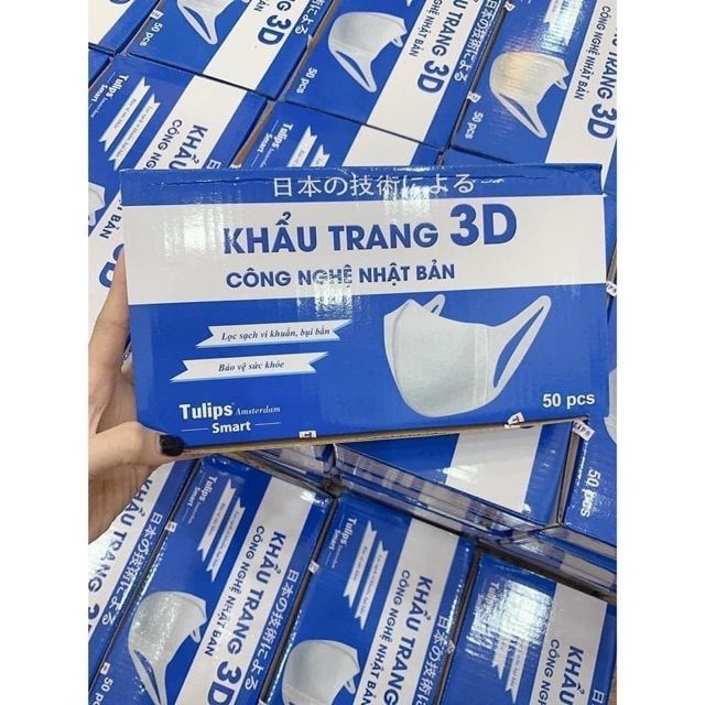 Khẩu trang 3D Công nghệ Nhật Bản Tulips amsterdam (H/50c)