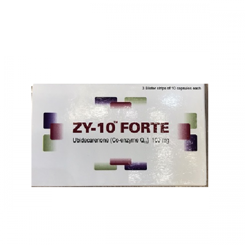 ZY 10 Forte ubidecarenone 100mg Ấn Độ (H/30v) Date 11/2027