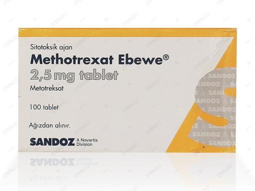 Methotrexat Ebewe 2.5mg Sandoz (H/1lọ/100v)