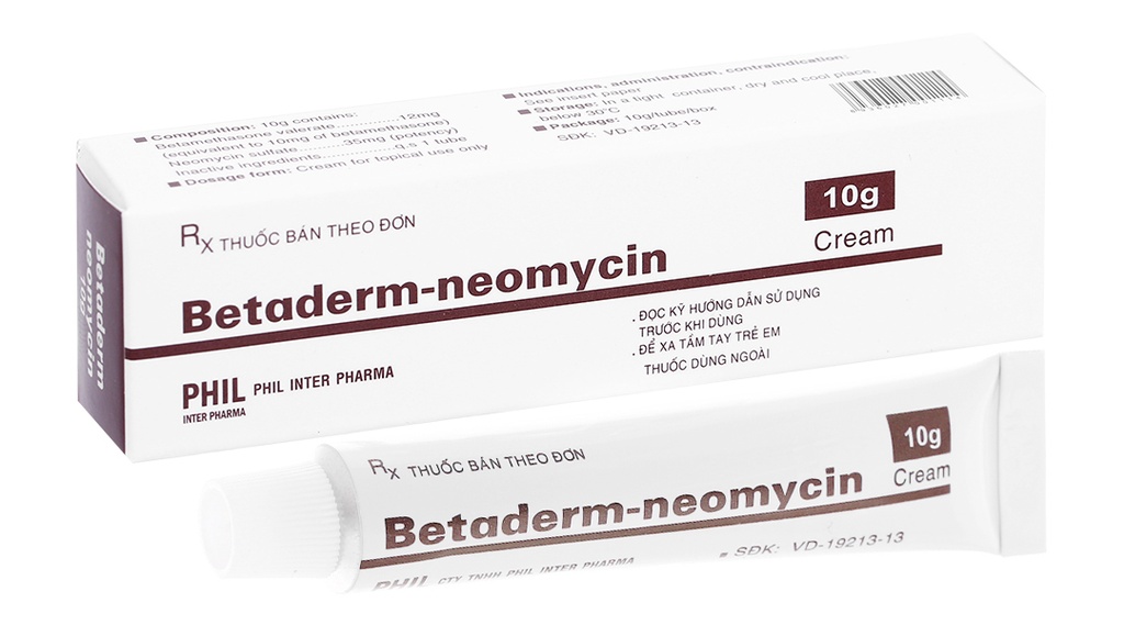 Betaderm neomycin Phil Inter Pharma (Tuýp/10g)