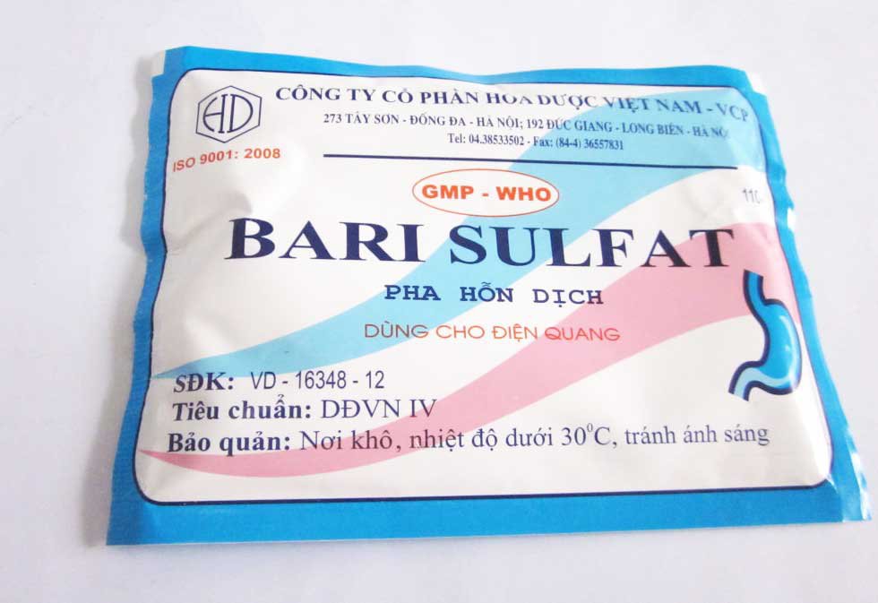 Bari sulfat Hóa Dược (Gói/110g) Date 12/2025