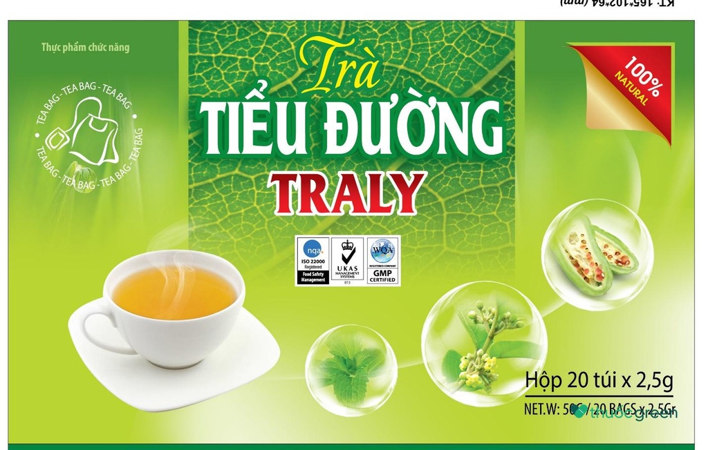 Trà tiểu đường Traly (H/20túi/2.5g)