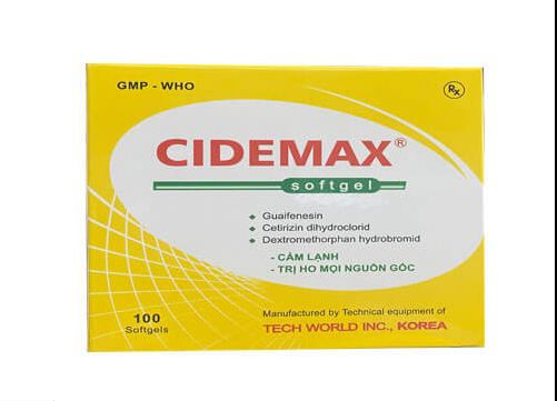Cidemax softgel guaifenesin 100mg NIC (H/100v)