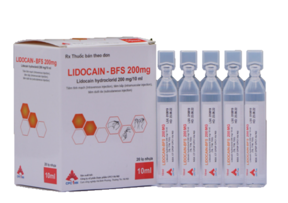 Lidocain BFS 200mg/10ml tiêm CPC1 Hà Nội (H/20lọ/10ml)