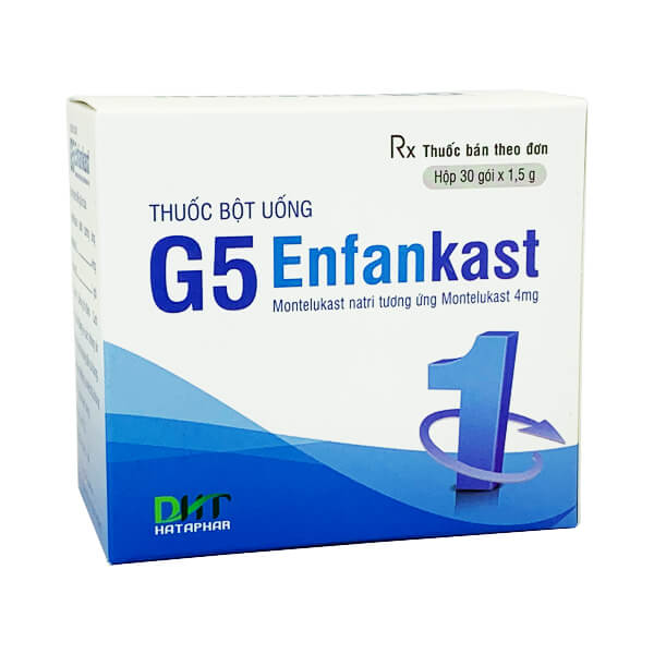 G5 Enfankast montelukast 4mg Hà Tây (H/30gói/1.5g) Date 07/2027