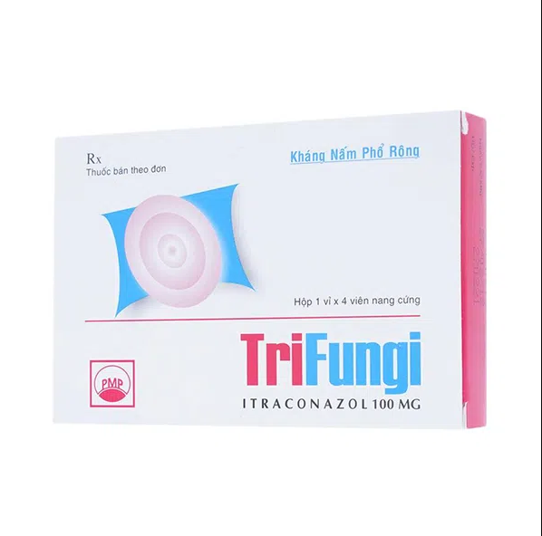 Trifungi itraconazol 100mg Pymepharco (H/4v) Date 08/2027
