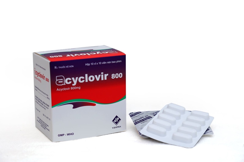Acyclovir 800mg Vidipha (H/100v)