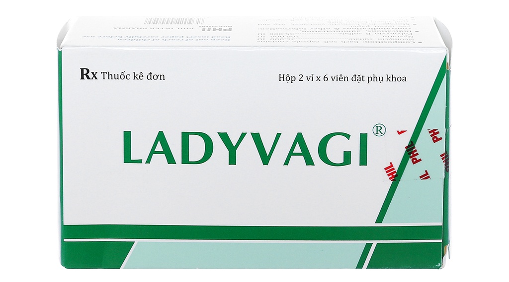 Ladyvagi nystatin 100.000IU viên đặt Phil Inter Pharma (H/12v)