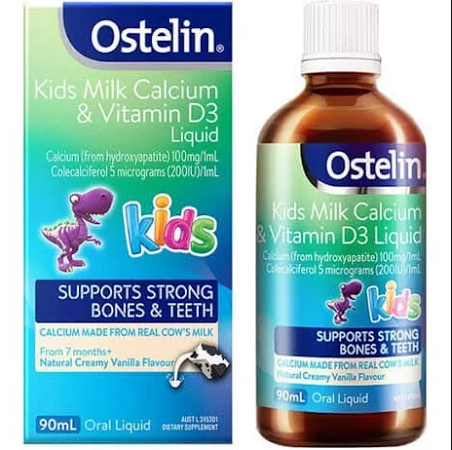 Ostelin kids milk calcium & vitamin D3 liquid  Úc (Lọ/90ml)