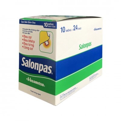 Salonpas dán giảm đau kháng viêm Hisamitsu (H/24bao/10miếng) Date 08/2026