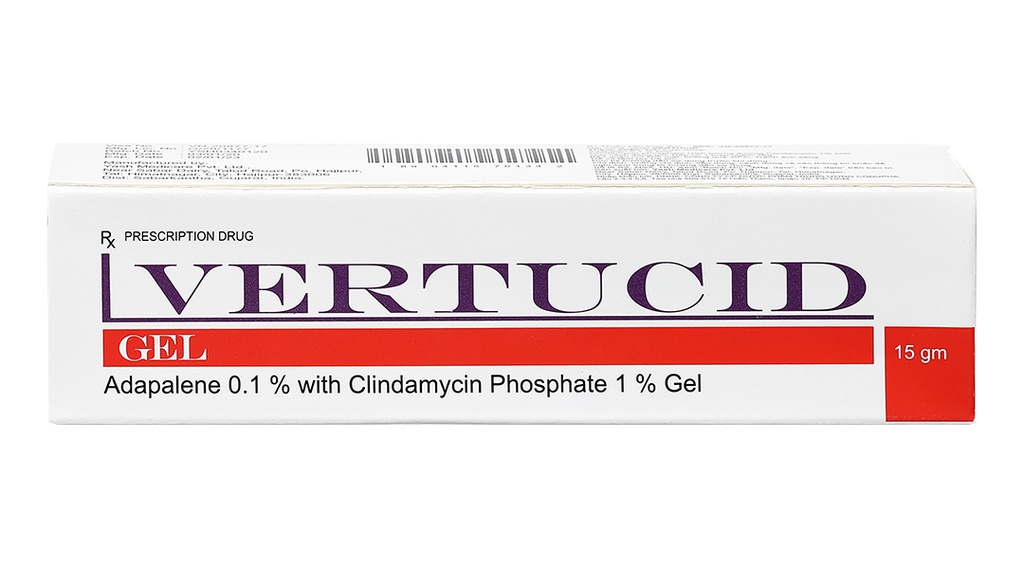 Vertucid gel trị mụn Ấn Độ (Tuýp/15g)