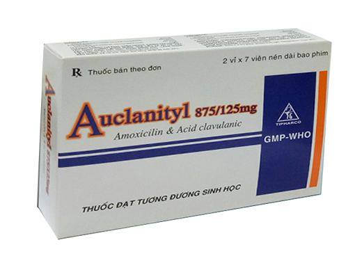 Auclanityl 875/125mg Tipharco Tiền Giang (H/14v)