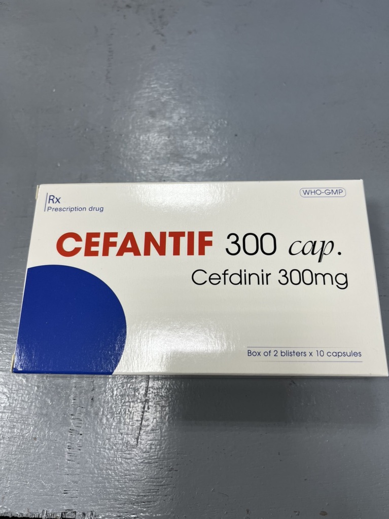 Cefantif 300 cap cefdinir 300mg USP (H/20v)