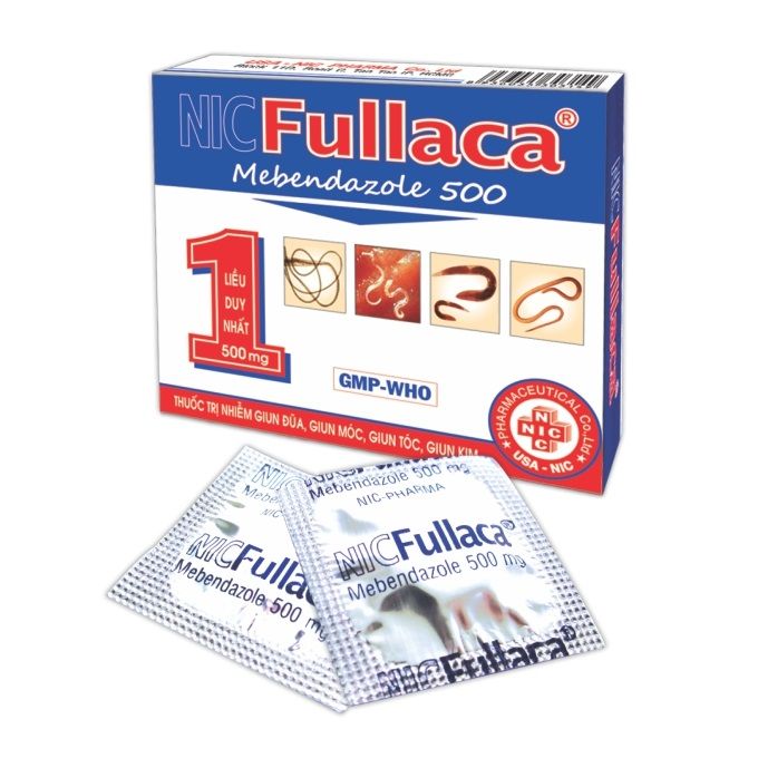 NIC Fullaca mebendazole 500mg NIC (H/1v)