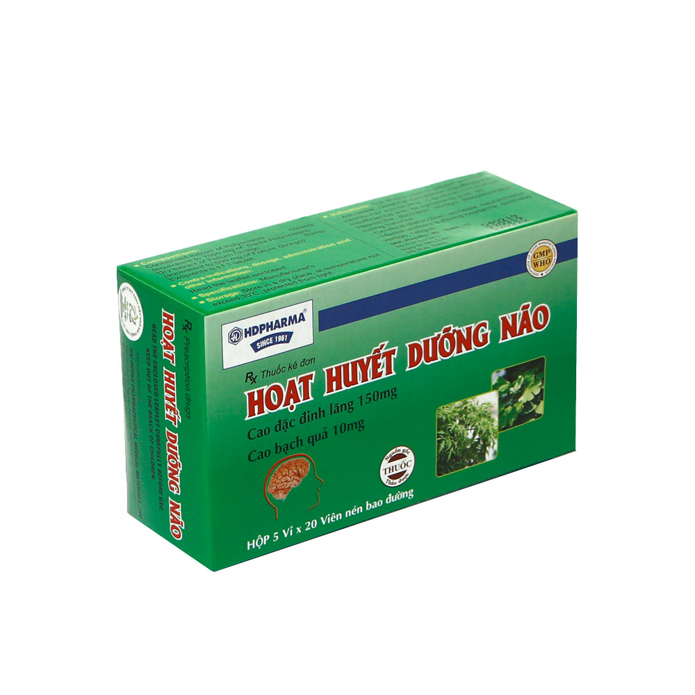 Hoạt huyết dưỡng não 150/10mg Hải Dương (H/100v)