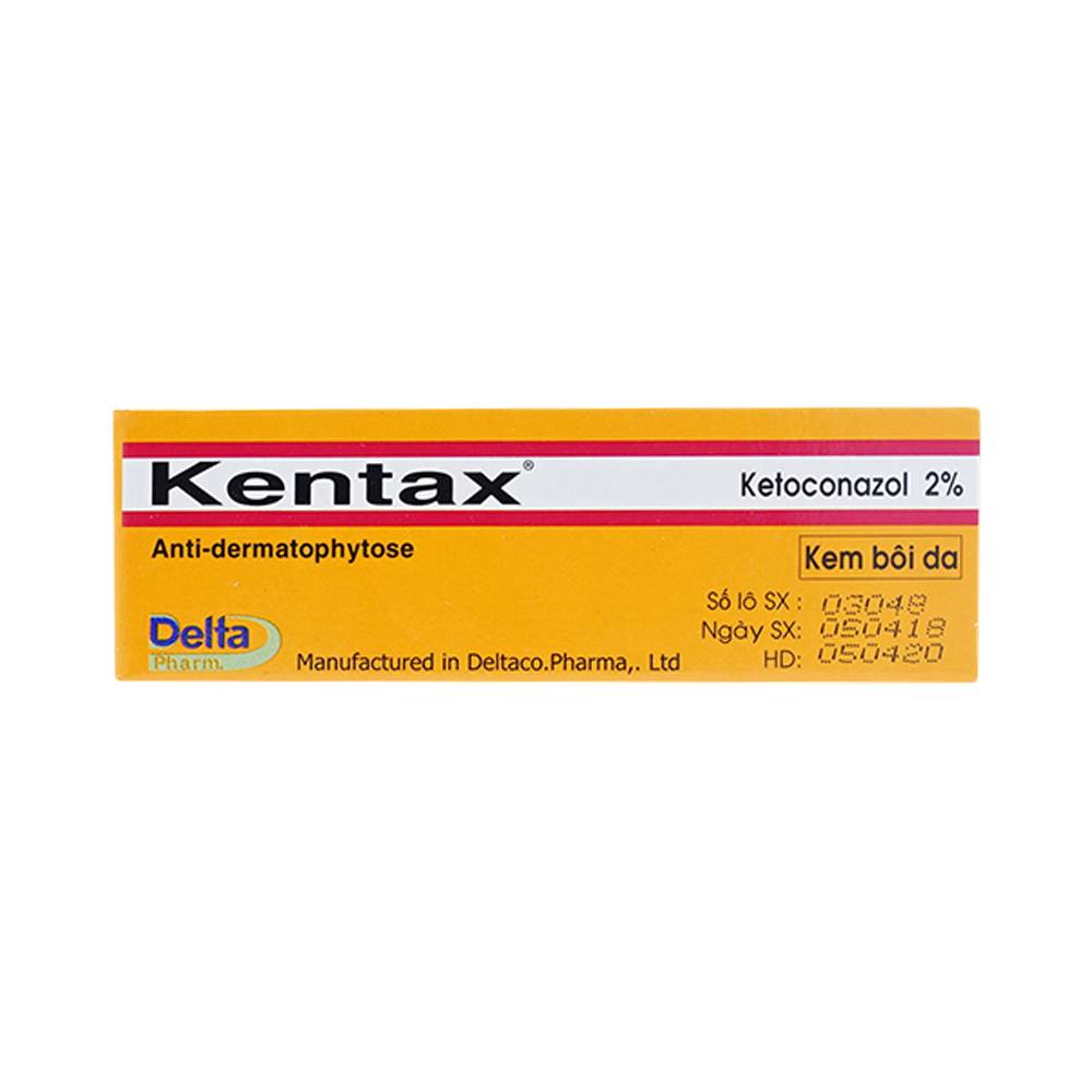 Kentax Ketocodazol 2% Delta Pharm (Cọc/10 tuýp/5g)
