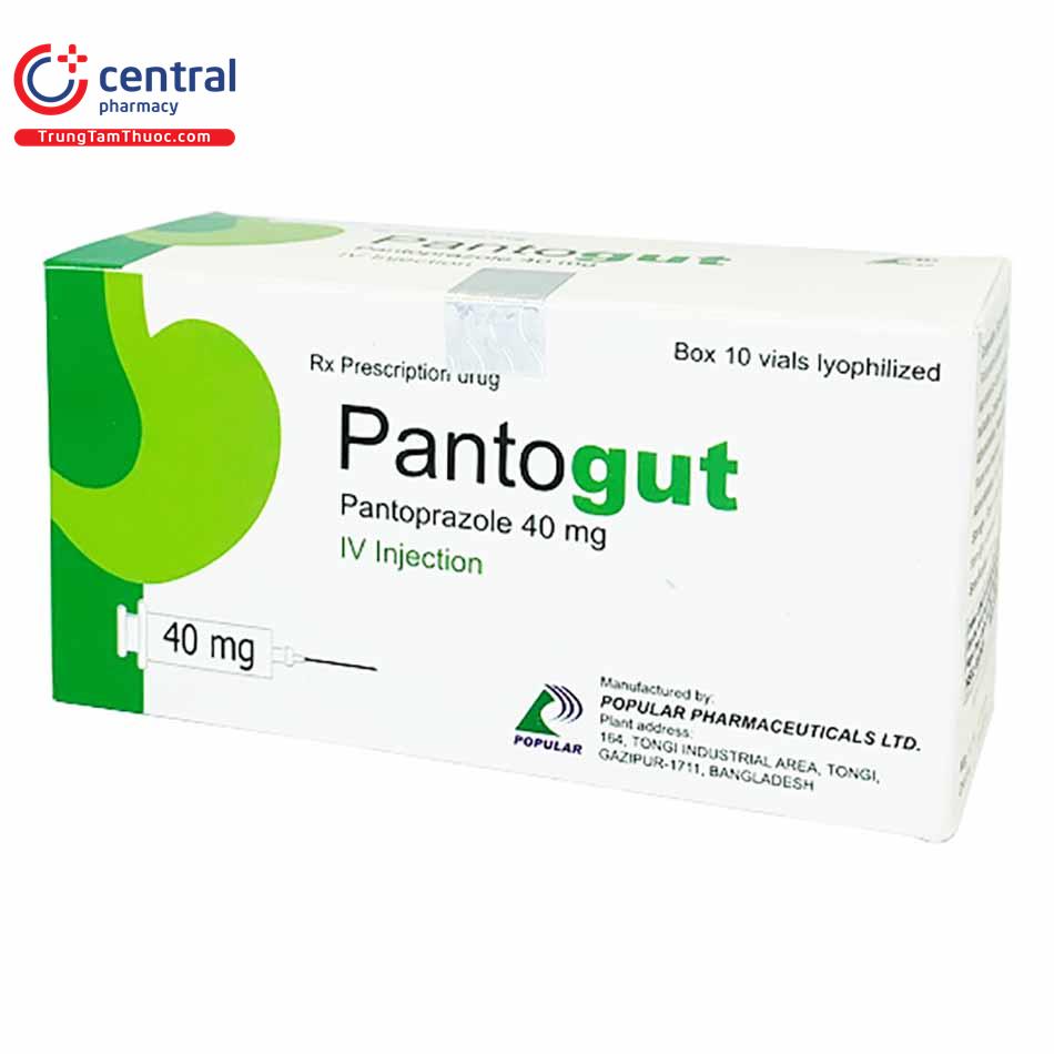 Pantogut pantoprazole 40mg tiêm Bangladesh (H/10lọ)