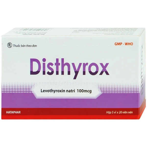 Disthyrox levothyroxin natri 100mcg Hà Tây (H/100v)