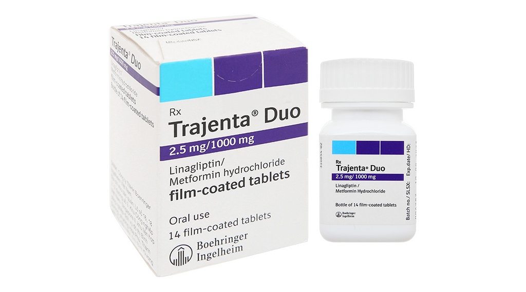 Trajenta duo 2.5mg/1000mg Boehringer Ingelheim (Lọ/14v)