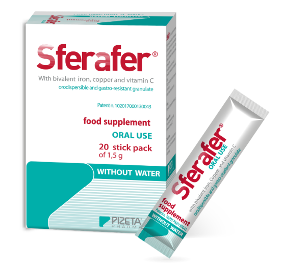 Sferafer cốm bổ sung sắt Ý (H/20gói/1.5g)