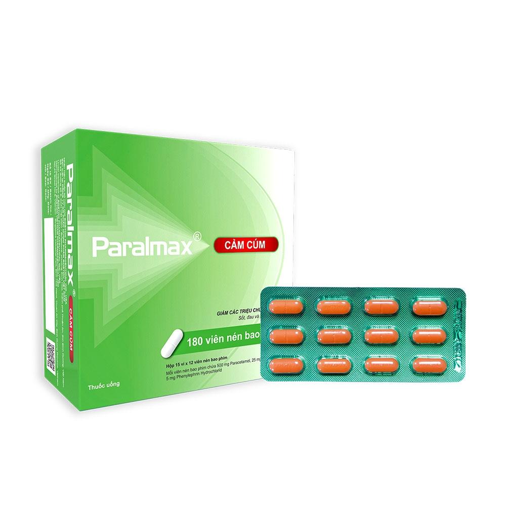 Paralmax cảm cúm paracetamol 500mg Boston (H/180v)