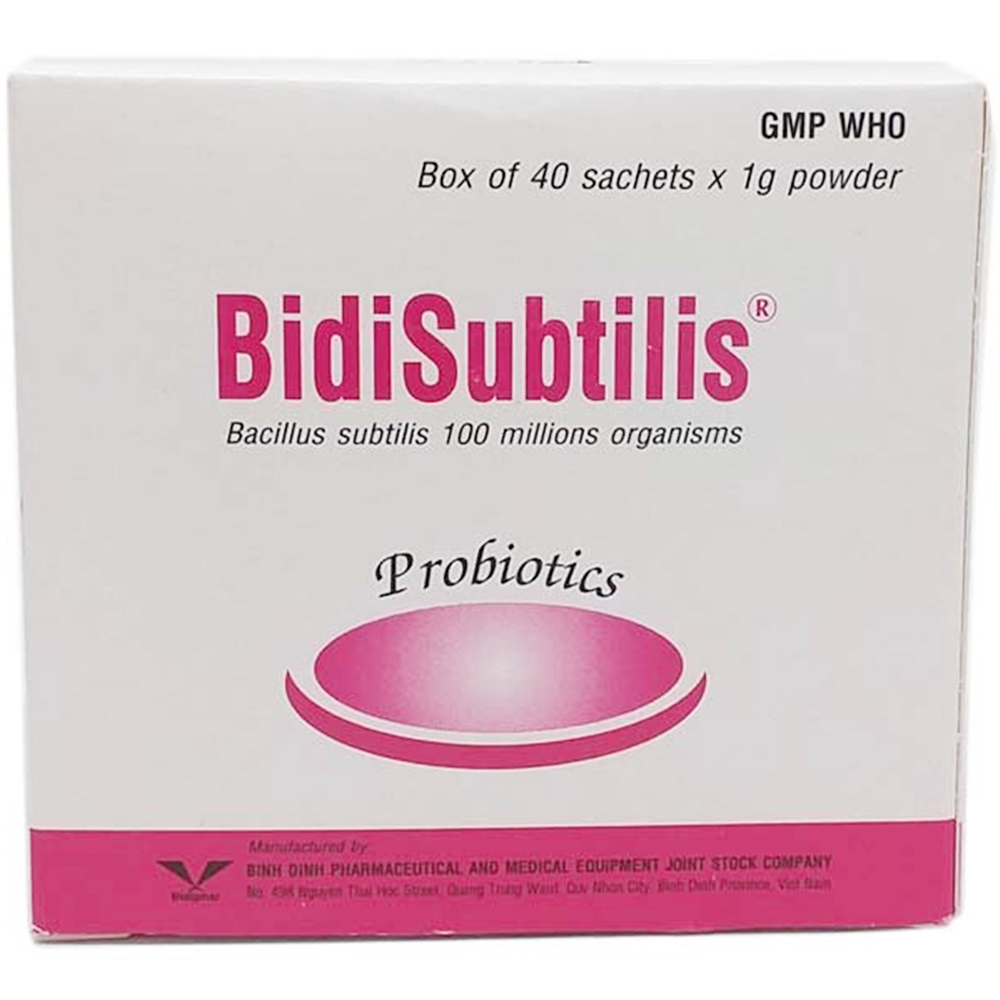 Bidisubtilis men Bình Định (H/40gói/1g) Date 01/2026