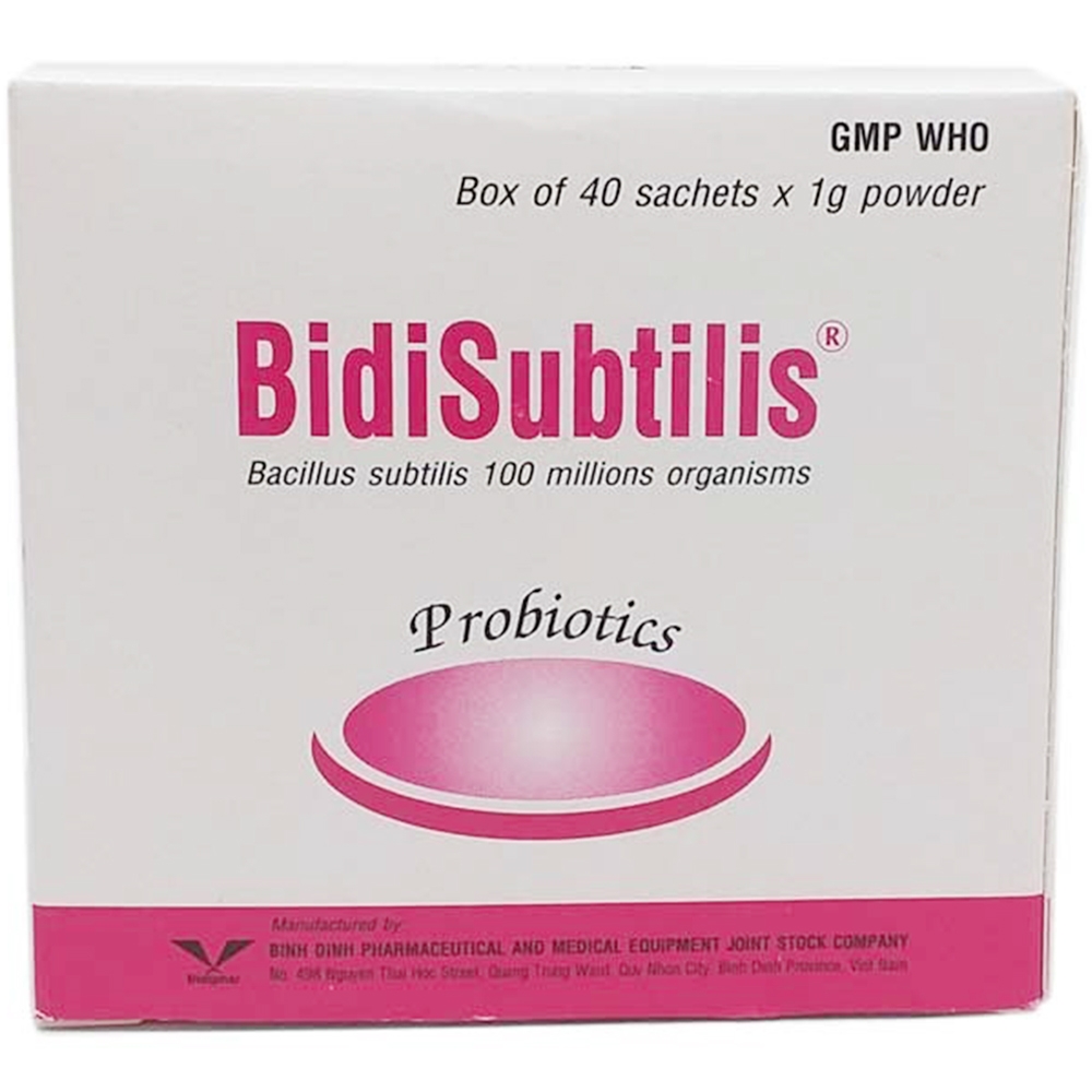 Bidisubtilis men Bình Định (H/40gói/1g)