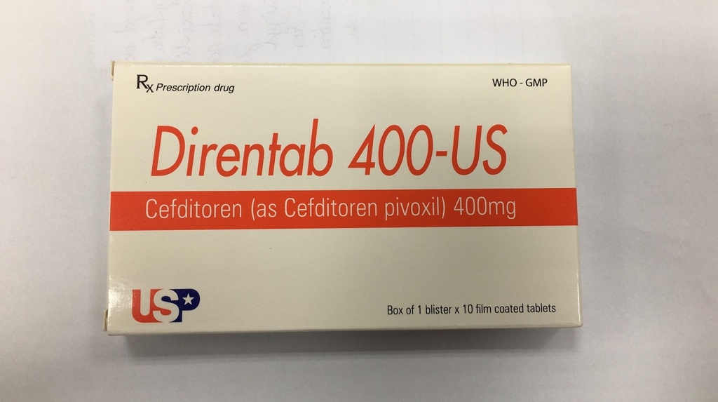 Direntab 400 - US Cefditoren 400mg USP (H/10v)