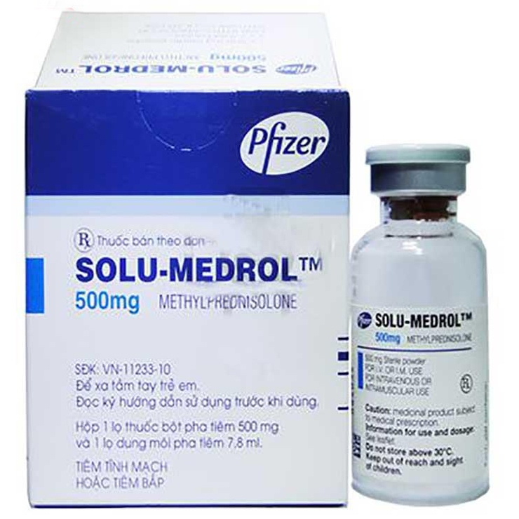 Solu Medrol 500mg Pfizer (H/2lọ)