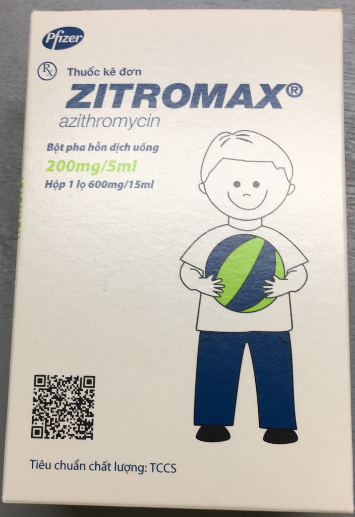 Zitromax 200mg/5ml Pfizer (Lọ/15ml) date gần