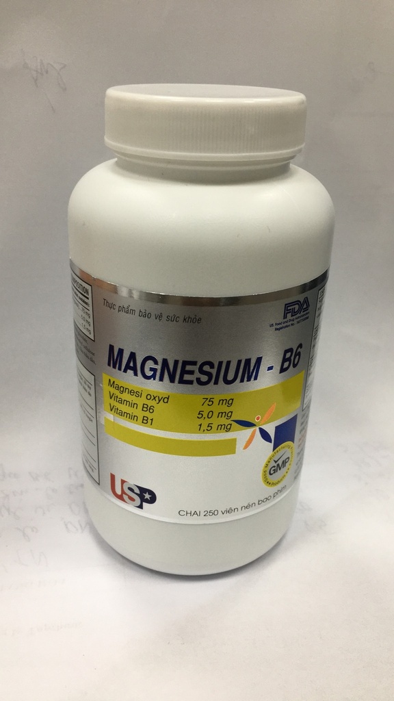Magnesium B6 USP (Lọ/250v)