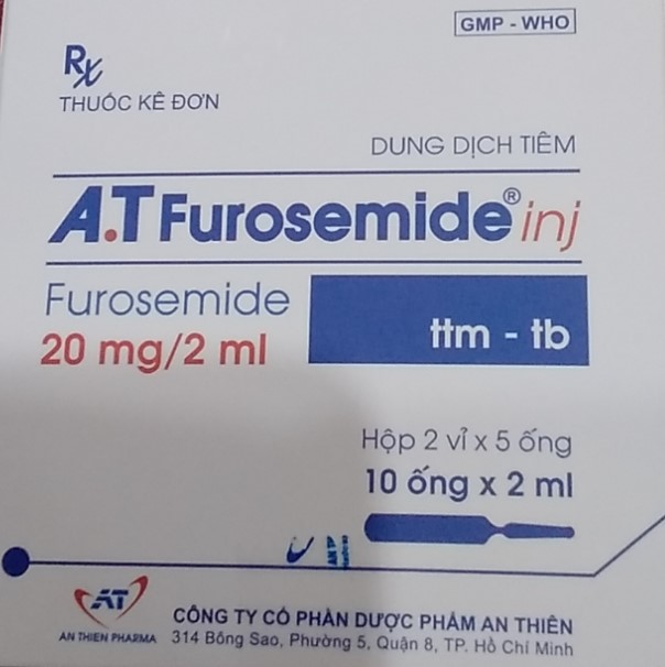 A.T Furosemide 20mg/2ml An Thiên (H/10o/2ml)