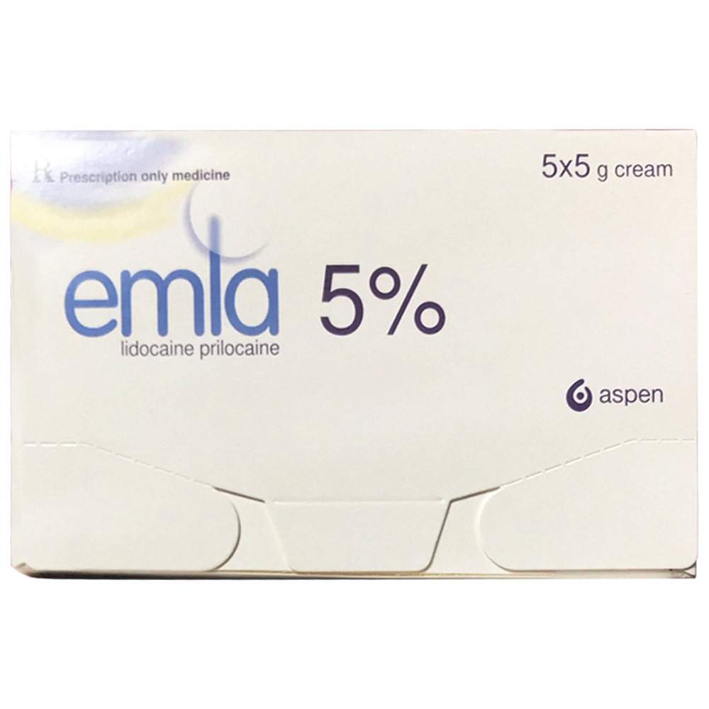 Emla Cream 5% Lidocain Prilocain Aspen (H/5tuýp/5g)
