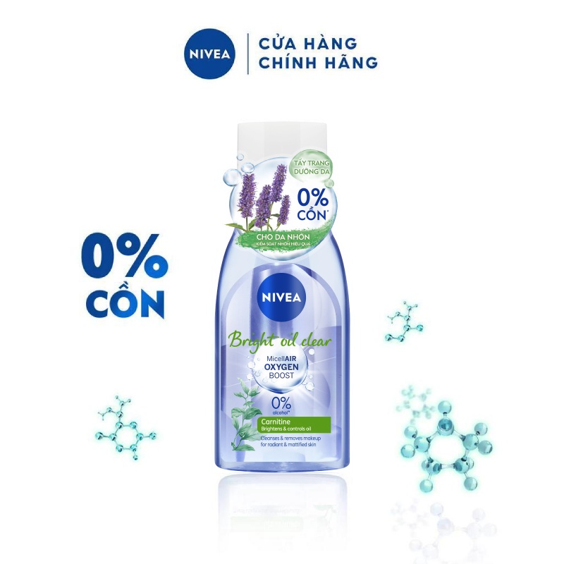 Nước Tẩy Trang Nivea bright oil clear kiểm soát nhờn (Chai/125ml)