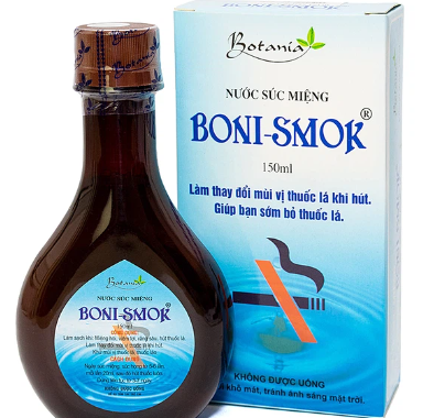 Boni Smok Nước Súc Miệng Cai Thuốc Lá Botania (Chai/150ml)