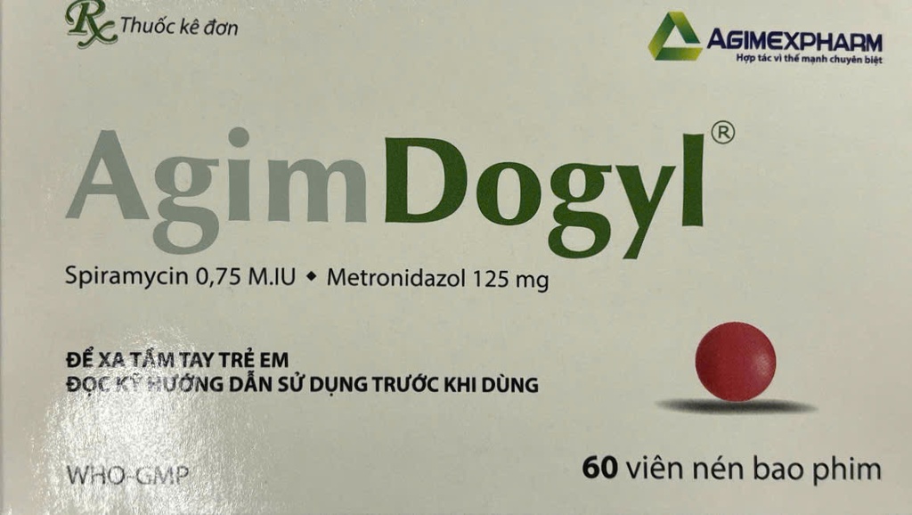 AgimDogyl Metronidazol 125mg Agimexpharm (H/60v)