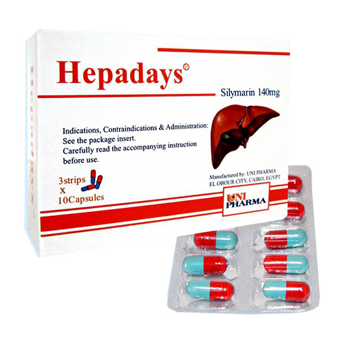 Hepadays Silymarin 140mg Uni Pharma (H/30v)