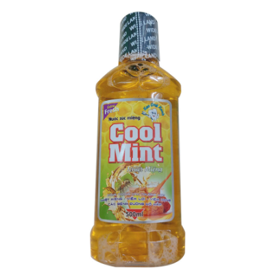 Nước súc miệng Cool Mint keo ong Wilde Land (Chai/500ml)