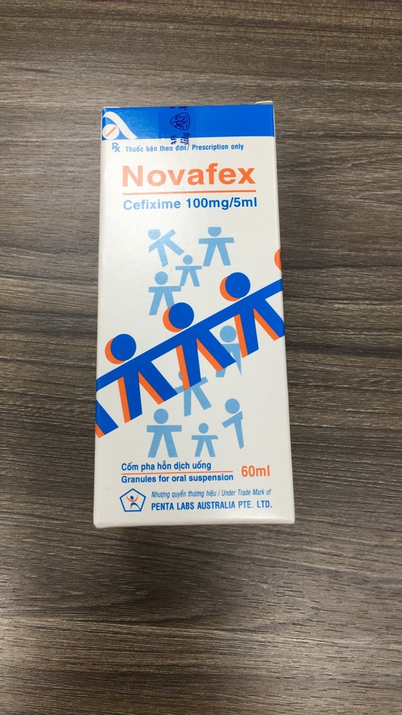 Novafex Cefixime 100mg/5ml Mekophar (Lọ/60ml)