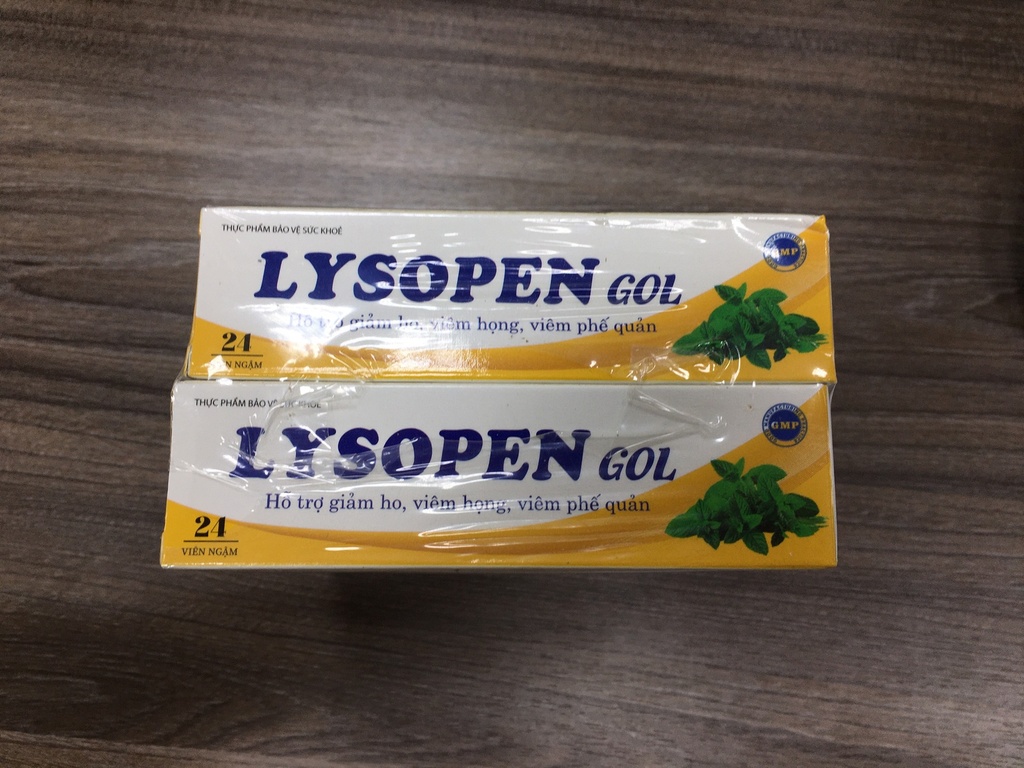 Lysopen Gol hỗ trợ giảm ho Pulipha (H/24v) màu vàng