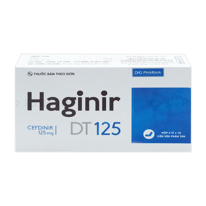 Haginir Cefdinir DT 125 DHG Pharma (H/20v) 