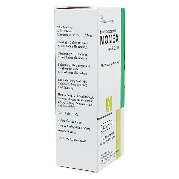 Momex xịt mũi 140 liều (Lọ/18ml) Date 06/2027