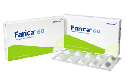 Farica Fexofenadin 60mg Benovas (H/10v) Date 10/2027