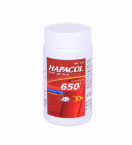 Hapacol paracetamol 650mg DHG (Lọ/100v)