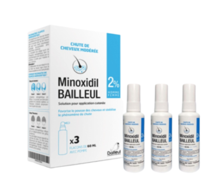 Minoxidil 2% kích thích mọc tóc Pháp (H/3chai/60ml)