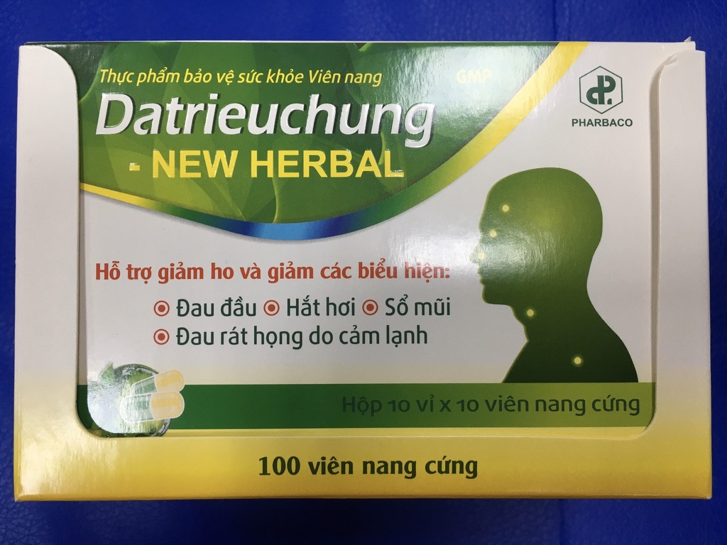 Datrieuchung new herbal viên Pharbaco (H/100v) mới