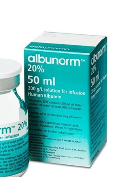 Albunorm 20% human albumin Octa Pharma Đức (Lọ/50ml)